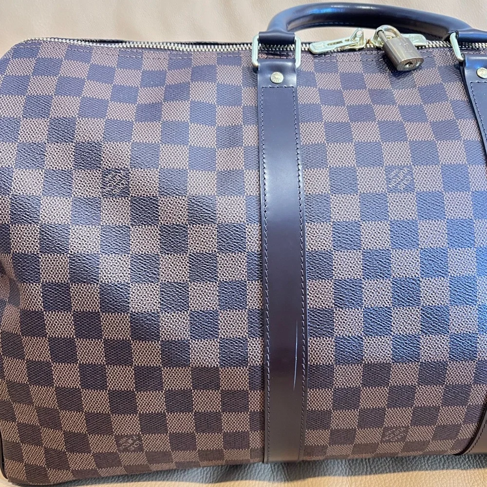 Louis Vuitton Damier Ebene Keepall Bandouliere 50 Travel Bag - Picture 8 of 11